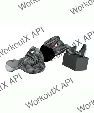 Dumbbell Feet Elevated Staggered Glute Bridge exercise demonstration