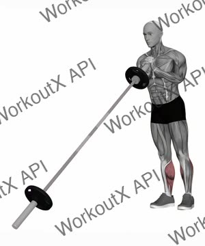 Landmine Calf Raise exercise demonstration