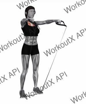 Band Front Raise exercise demonstration