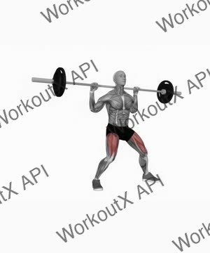 Barbell Side Split Squat exercise demonstration