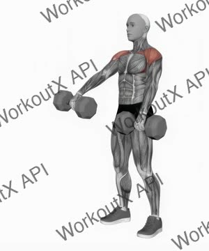 Dumbbell Standing Alternate Raise exercise demonstration