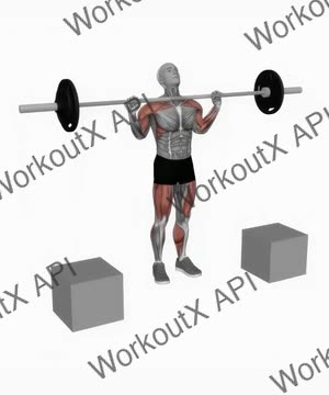Barbell Power Clean From Blocks exercise demonstration