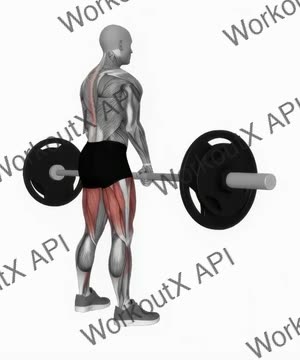 Barbell Sumo Romanian Deadlift exercise demonstration