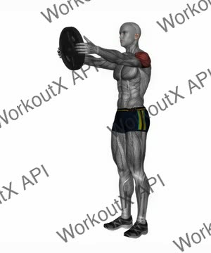 Plate Front Raise exercise demonstration