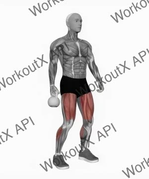 Kettlebell Suitcase Squat exercise demonstration