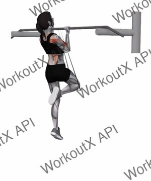 Band Assisted Chin Up (From Knee) exercise demonstration