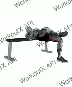 Dumbbell Figure Four Hip Thrust exercise demonstration