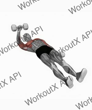 Dumbbell One Arm Floor Press exercise demonstration