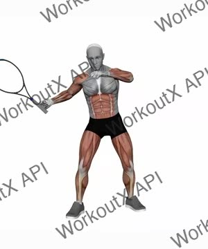 Tennis Forehand Ground Stroke exercise demonstration