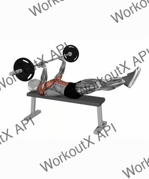Barbell Larsen Bench Press exercise demonstration