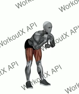 Dumbbell Goblet Good Morning exercise demonstration