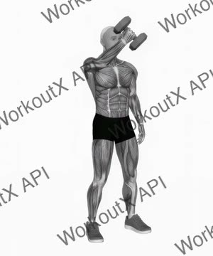 Dumbbell One Arm Low Fly exercise demonstration