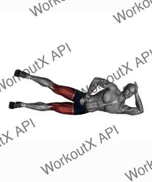 Side Lying Leg Lift Right exercise demonstration