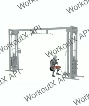 Cable Goblet Squat exercise demonstration