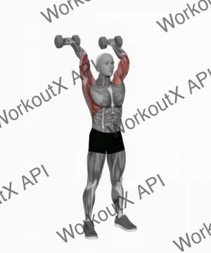 Dumbbell Curl Press Extend exercise demonstration