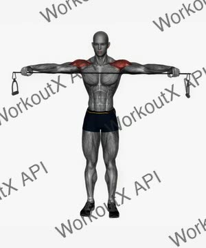 Pull Apart Cable Resistance Band exercise demonstration