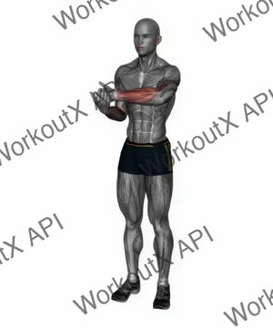 Side Wrist Pull Stretch exercise demonstration