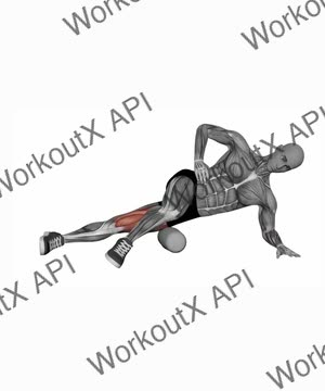 Foam Roller Lateral Quads exercise demonstration