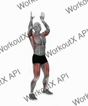 Bodyweight Full Squat With Overhead Press exercise demonstration