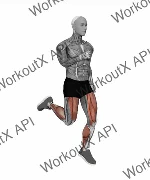 Butt Kicks Slow exercise demonstration