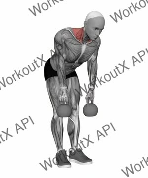 Kettlebell Silverback Shrug exercise demonstration