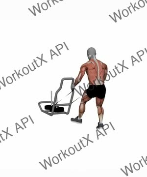 Sled Drag and Row exercise demonstration