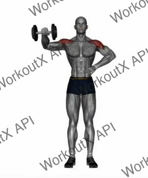 Dumbbell Upright Shoulder External Rotatio exercise demonstration