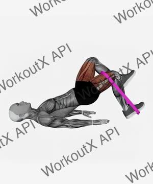 Resistance Band One Leg Glute Bridge exercise demonstration