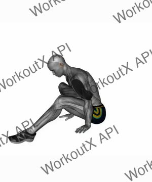 Seated Cross Leg Glute Stretch exercise demonstration