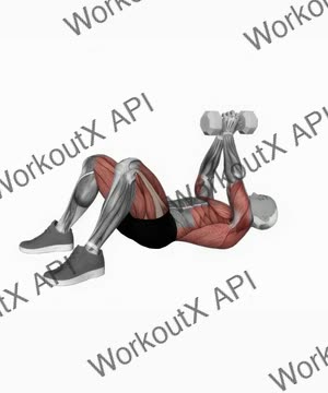 Dumbbell Pullover on Floor exercise demonstration
