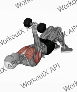 Dumbbell Single Arm Floor Press exercise demonstration
