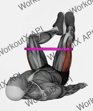 Resistance Band Lying Bent Knee Hip Abduction exercise demonstration