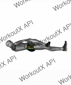 Lying Crossover Stretch exercise demonstration