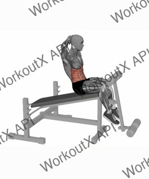 Bench Decline Ab Sit-Ups exercise demonstration