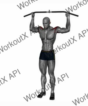 Front Shoulder Stretch With Bar exercise demonstration