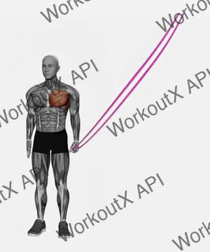 Resistance Band Shoulder Adduction exercise demonstration