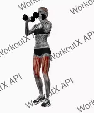Dumbbell Curtsy Lunge exercise demonstration
