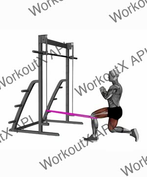 Band Spanish Split Squat exercise demonstration