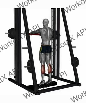 Standing Calf Raises Smith Machine exercise demonstration