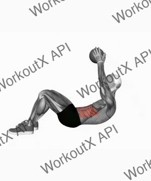 Crunch With Medicine Ball exercise demonstration