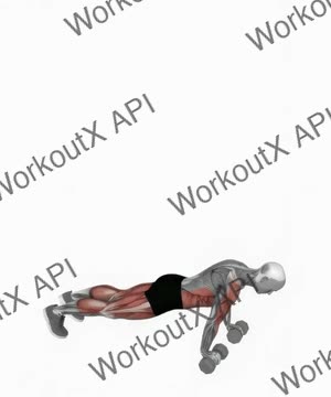 Dumbell Burpee exercise demonstration