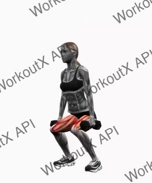Dumbbell Squats exercise demonstration