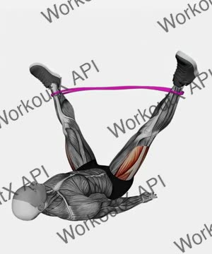 Resistance Band Lying Abduction exercise demonstration