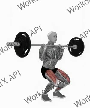 Barbell Clean Grip Front Squat exercise demonstration