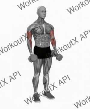 Dumbbell Alternate Biceps Curl exercise demonstration