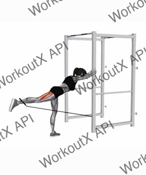Band Bent-Over Hip Extension exercise demonstration
