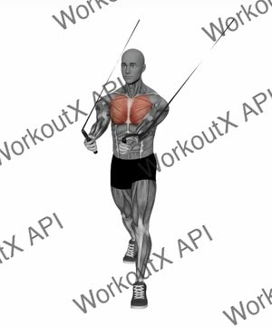 Chest Fly High to Low Resistance Band exercise demonstration