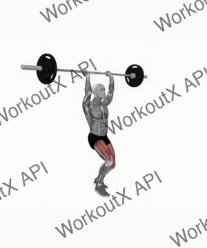 Barbell Overhead Lunges exercise demonstration