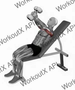 Dumbbell Incline Hammer Shoulder Press exercise demonstration