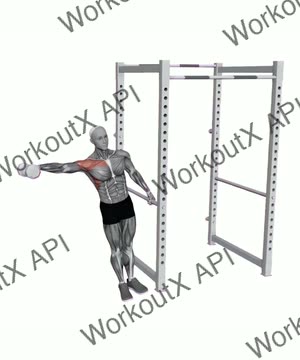 Leaning Dumbbell Lateral Raise exercise demonstration